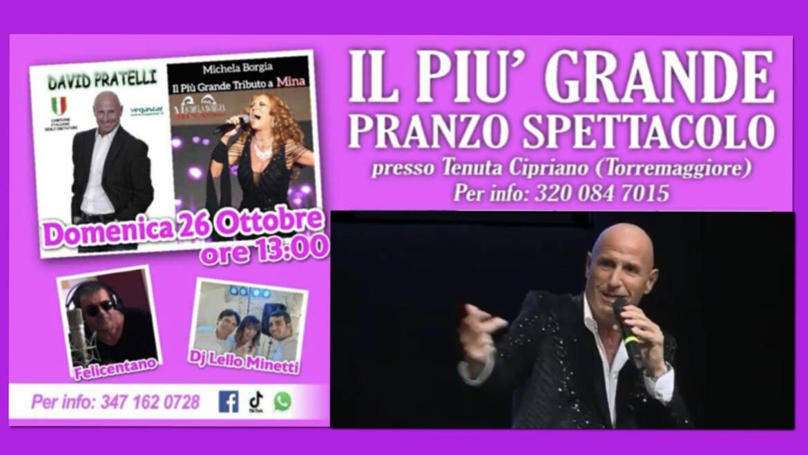 PRANZO SPETTACOLO TENUTA CIPRIANO 26 ottobre 2025
